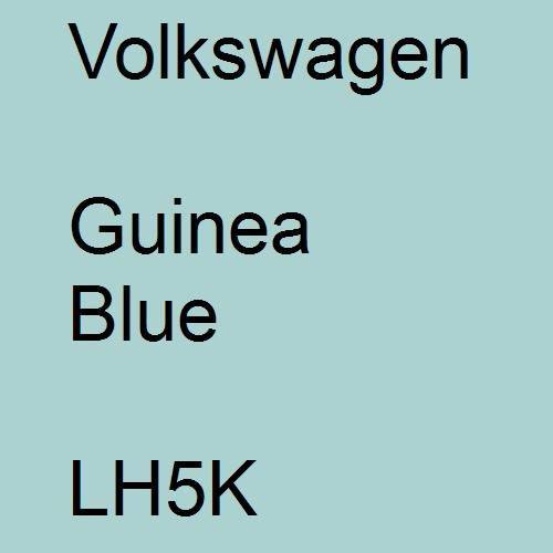 Volkswagen, Guinea Blue, LH5K.